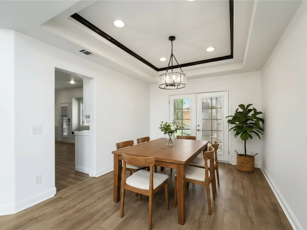 A shared dining table